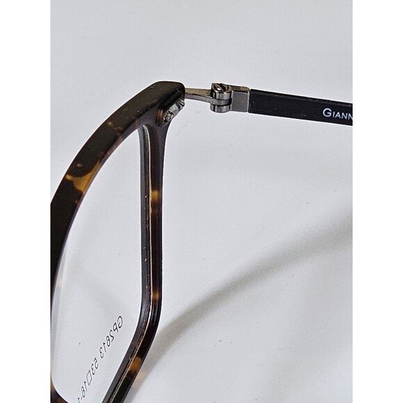 GIANNI PO WOMEN'S EYEGLASSES GP 2613 53-16 140 Brown Tort/gun NWT DEMO LENSES - Picture 13 of 16